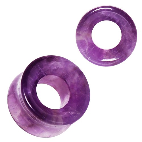 Pair natural amethyst stone - of,