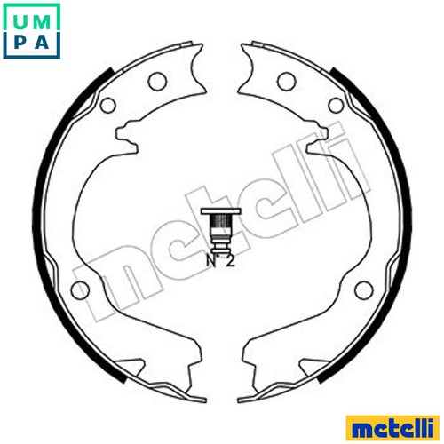 Brake shoe set parking - set,