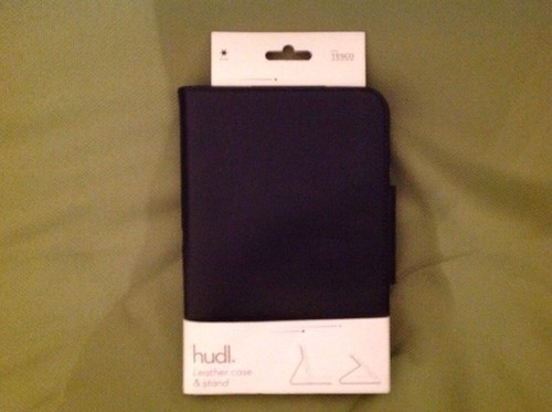 Black leather hudl case with - case,