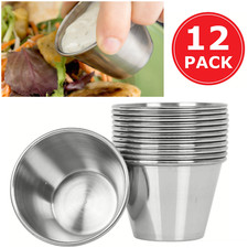 12 x Stainless Steel Sauce
