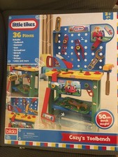 Bildo Little Tikes Cozy's Toolbench 36 Pieces Age 3 + 50cm Bench Height New