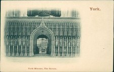York Minster The Screen Undivided Back Early Vignette 