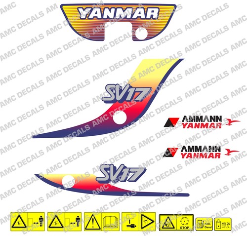 Yanmar sv17 digger decal - yanmar,
