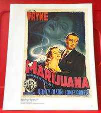 Marijuana/Big Jim McLain John Wayne Movie/Film Poster Art PICTURE/PRINT 12"x 9.5