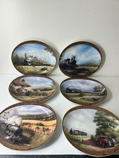 Set of 6 Davenport "When The Train Went By..." by Don Breckon Collectible Plates