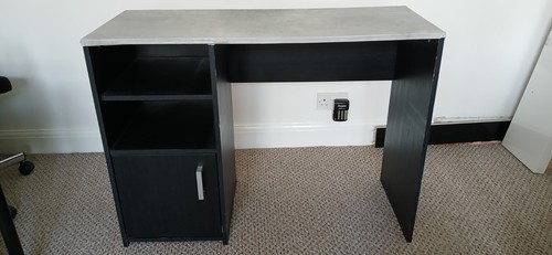 Modified black desk - modified, with