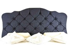 Esupasaver Zoe Curved Headboard featuring buttoned detail & Wooden Fixing Struts