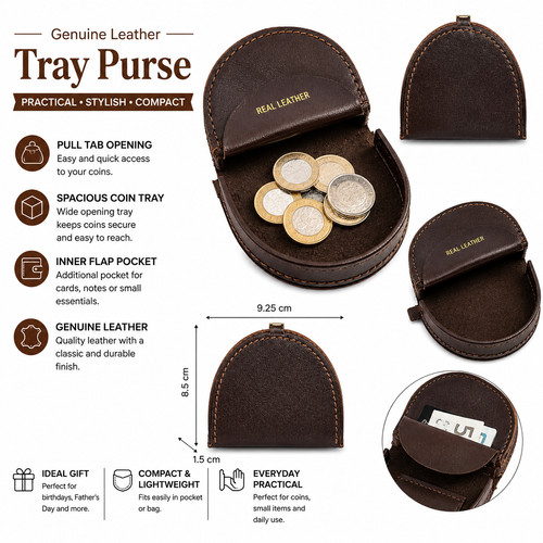 Leather classic gents tray - leather,