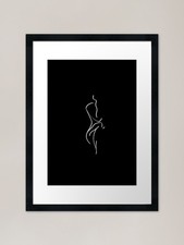 Body shape line art minimalist
