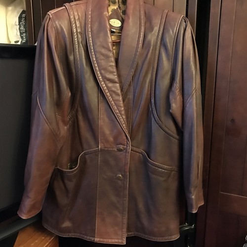 Vintage brown leather - vintage, jacket