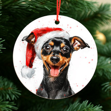 Mini Pinscher Dog Christmas