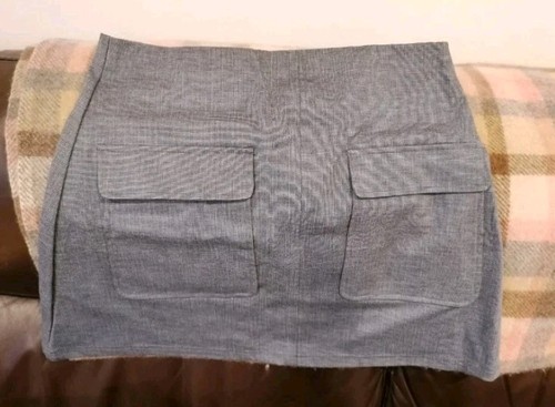 Mini skirt size ladies grey - skirt,
