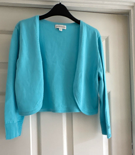 Monsoon blue knit bolero - monsoon,