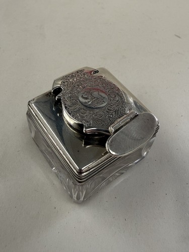 Victorian silver mounted glass - victorian,