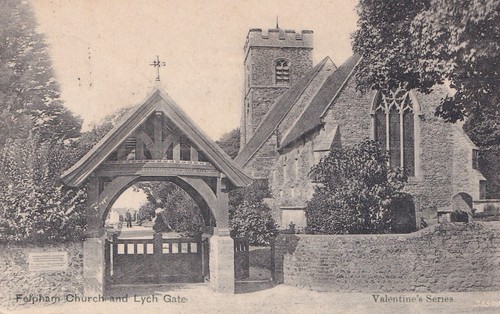 Postcard felpham church - postcard,