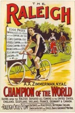 Vintage Raleigh Racing Bike Advertising Poster  Print A3/A4