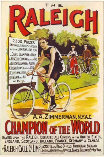 Vintage raleigh racing bike - vintage,