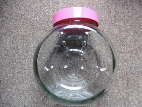Pair empty glass jars - pair, (2)