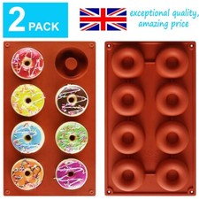 2 X SILICONE DOUGHNUT MOLD