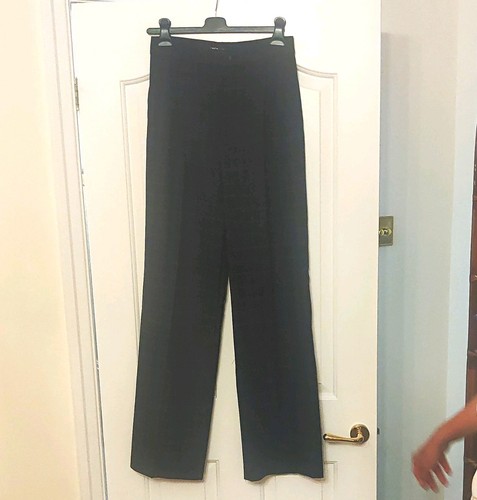 Zara blue pink - check, wide-leg