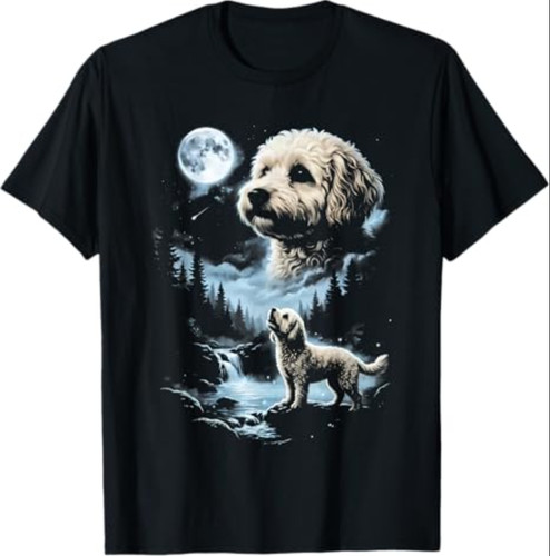 Maltipoo howling the moon - howling,