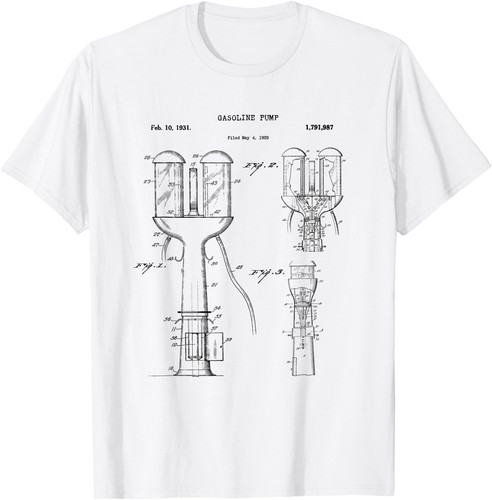 Antique gasoline pump shirt - gasoline,