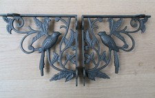 PAIR of BIRD Cast iron antique
