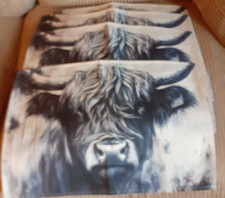 SET OF FOUR HIGHLAND COW