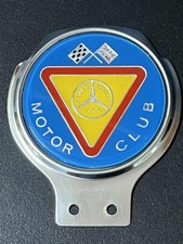 RARE VINTAGE RENAMEL JAMES BOOTH 1966 MOTOR CLUB  CAR BADGE
