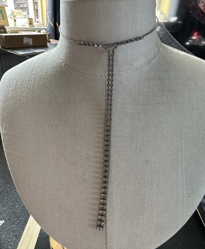 Vintage silver tone rhinestone - silver,