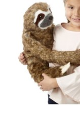 Melissa & Doug Sloth Plush Stuffed toy Animal hook & loop so can cling on