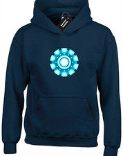 ARC REACTOR HOODY HOODIE MAN DESIGN AVENGER IRON COOL COMIC FAN HULK THOR TOP