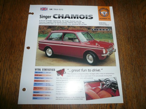 1965 singer chamois unique - singer,