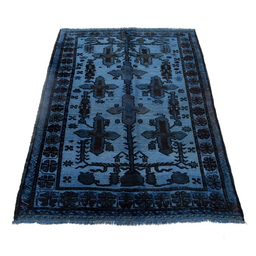 Blue vintage hand knotted - hand,