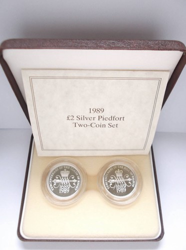 Silver proof piedfort two - proof, £2