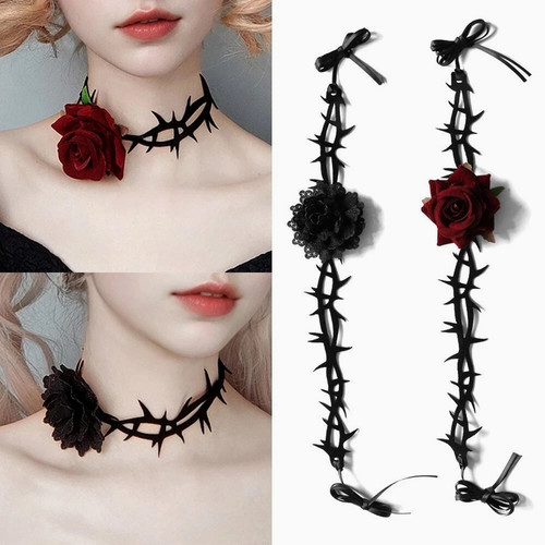 Ladies gothic rose thorn - gothic,