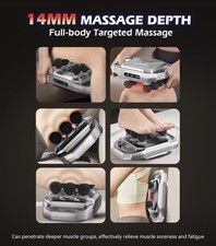 6 Head Muscle Massager Gun Neck Shoulder Waist Fascia Massage Body Relax Therapy