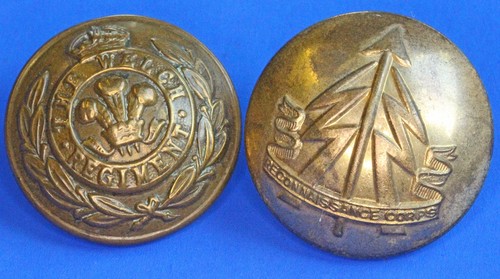 Ww2 brass buttons welch - welch, rgt
