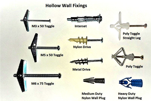 Hollow cavity wall fixings - hollow,