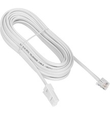 5 m Long BT Telephone Cable to RJ11 ADSL Modem Male – 2 Wires 6P2C Extension