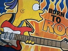 Vintage The Simpsons Bart Born To Rock Double Bed Doona Quilt Cover GUVC 2008