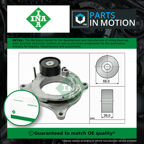 Aux belt tensioner - belt, fits
