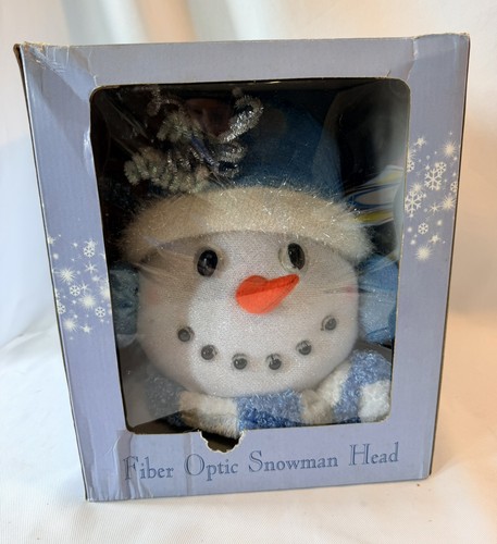 Vtg fiber optic - fiber, snowman