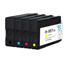 4 Ink Cartridges (Set) for HP Officejet Pro 251dw, 8100e, 8600 Plus, 8615