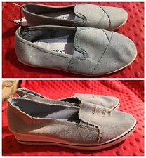 Bella Paris Primark Women's denim wedges canvas espadrilles plimsolls shoes 5