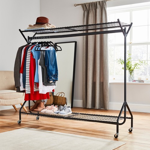 Black heavy duty hanging - black,