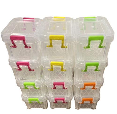 12x plastic storage tub - 0.2l,