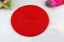 Vintage Unisex French Style Men Women Girls Wool Warm Plain Beret Beanie Hat