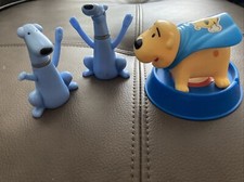 2003 McDonalds Happy Meal toys Clifford The Big Red Dog T Bone Plus 2 Blue Dogs