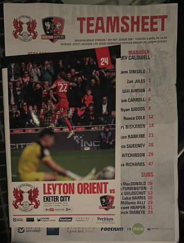 Leyton orient exeter city - orient,